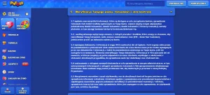 Sekcja weryfikacji konta Pistolo